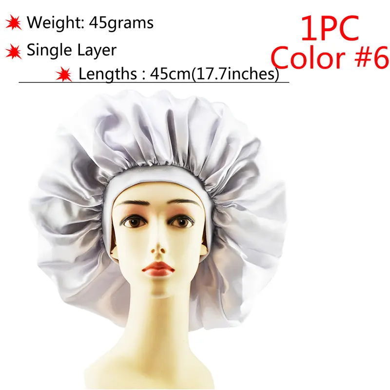 New Silk Sleeping Cap Night Hat Head Cover Bonnet Satin Cheveux Nuit For Curly Hair Care Women Beauty Maintenance Designer - Image 28