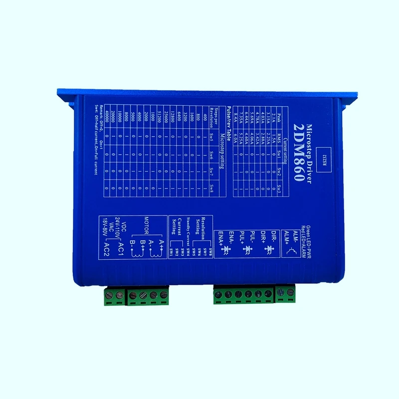 2DM860 цифровой шаговый Драйвер 86 шаговый двигатель AC30-80V напряжения