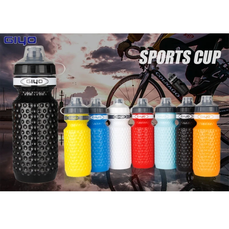 600ml Portable Outdoor Leak-proof Athletic Sports Squeeze Water Bottle Cycling Bicycle Water Kettle Reusable Drinking Cup