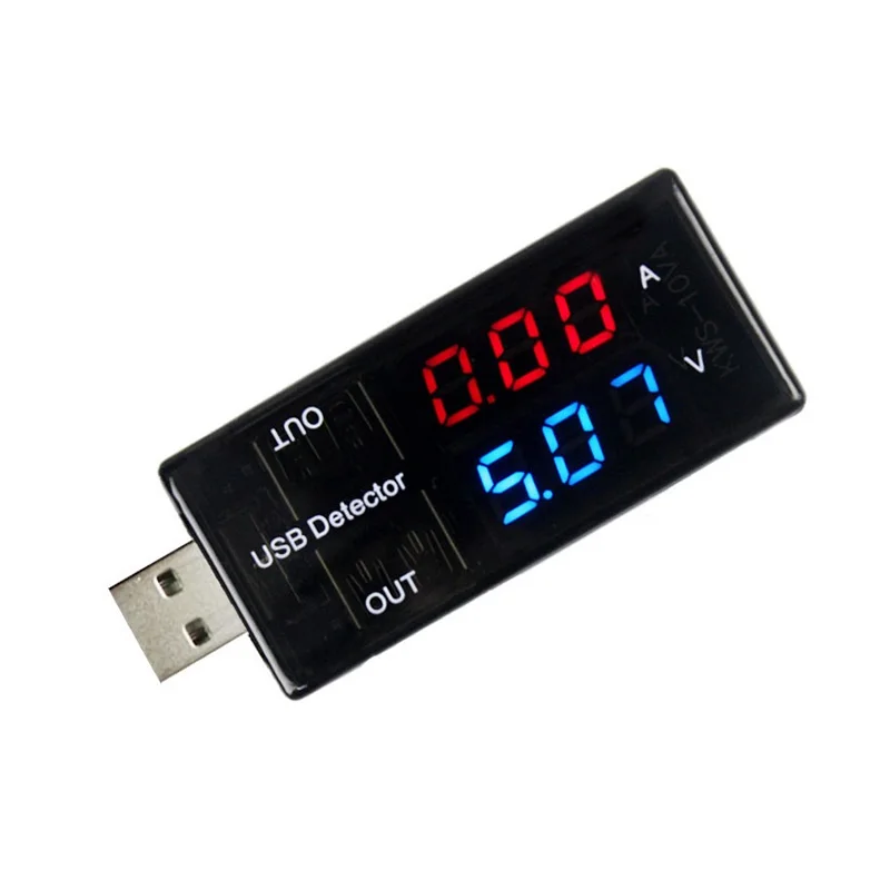 USB зарядное устройство детектор тока Напряжение Тестер питания двойное цифровое табло Вольт Ампер метр для телефона Android и iPhone SP99