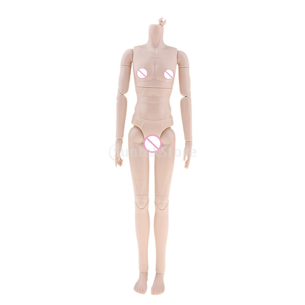 Flexible 20 Joints Male Body without Head for 1/6 BJD for OB Doll Normal Skin Flexible 20 Joints Male Body without Head for 1/6 BJD for OB Doll Normal Skin