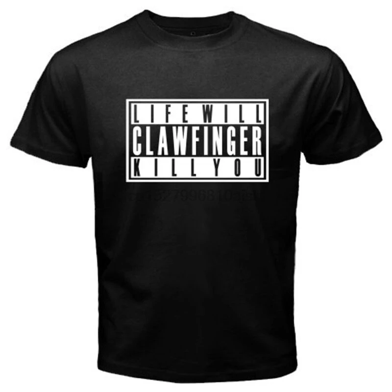 Clawfinger Life погубит вас Легенда рок группы Мужская черная футболка Размер S