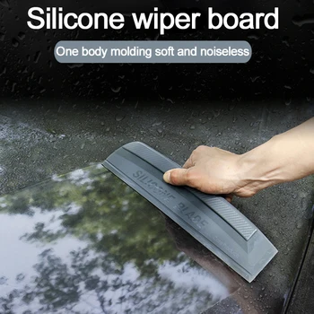 

1pcs ABS Blue Car Silicone Water Wiper Cleaner Scraper Blade Squeegee Car Vehicle Windshield Window Washing home Glass Clean