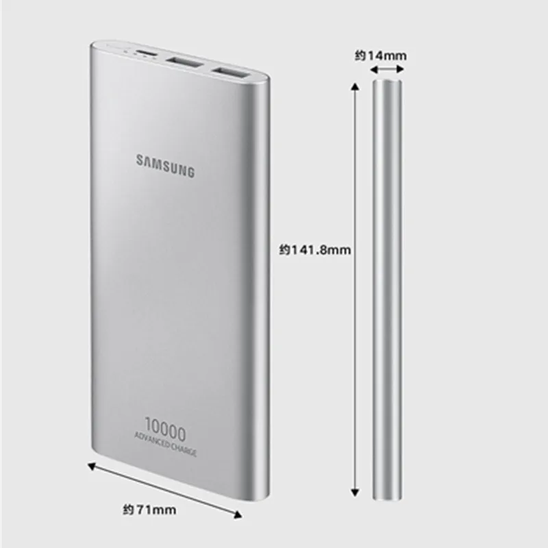 Samsung power Bank 10000 mAh портативное зарядное устройство 10000 mAh USB PoverBank Внешнее зарядное устройство для Xiaomi Mi 8 iPhone