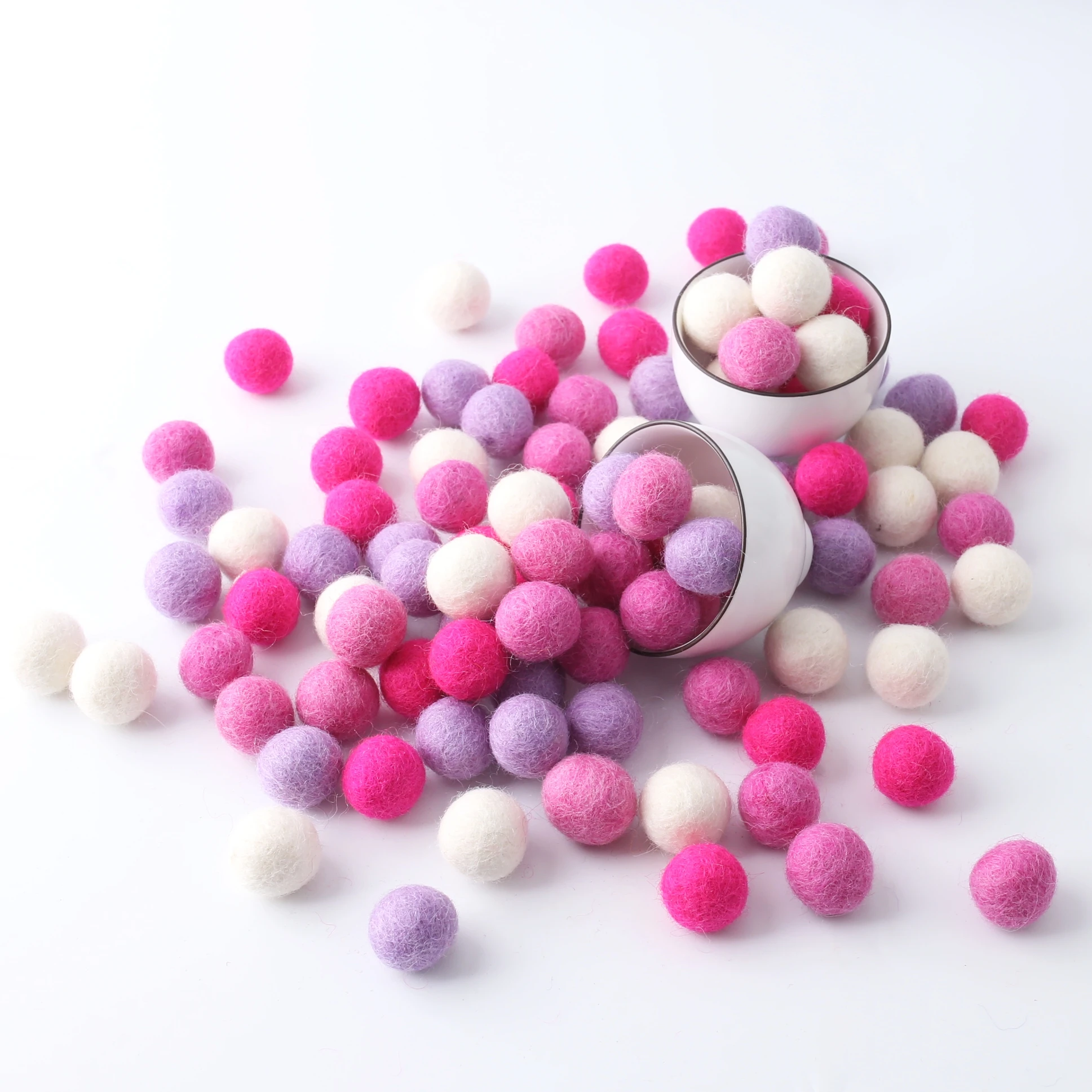 10pcs 1cm 100% Wool Wool Felt Balls Lovely Diy Round Wool Ball Colorful Pom  Poms craft Supplies goods for handcraft Home Decro - AliExpress