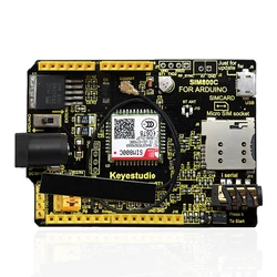 Keyestudio protector SIM800C GPRS GSM con antena para Arduino Mega 2560/UNO R3