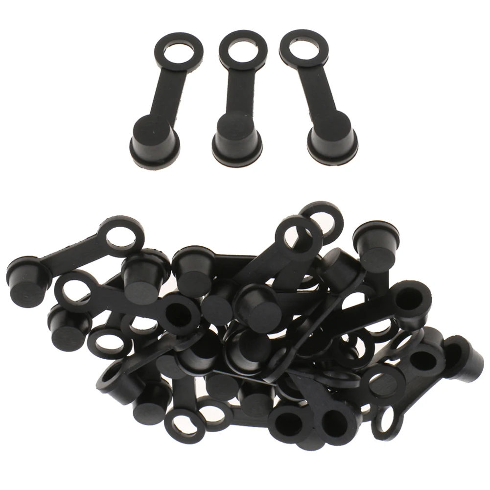 40pcsBrakeCaliperBleederScrewCapPumpDustCoverCapRubberDust