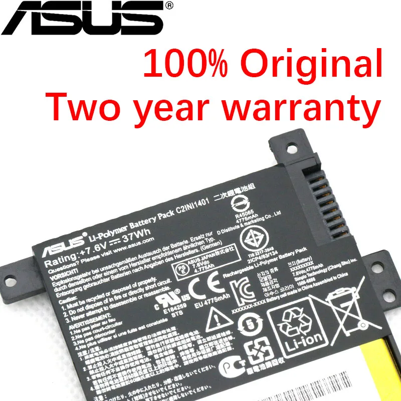 ASUS оригинальные C21N1401 Аккумулятор для ноутбука ASUS X455 X455L X455LA A455L A455LD A455LN F455L K455L X454W Y483LD W419L