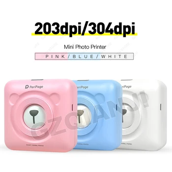 

New!! 304 DPI High Resolution Peripage Mini Photo Bluetooth Printer Pocket Photo Printer For Mobile phone Android and iOS Gifts