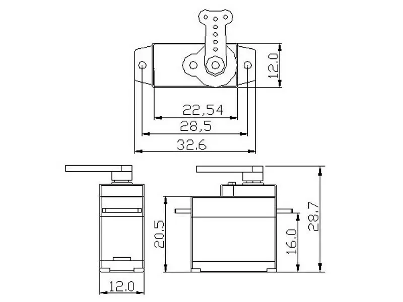 20 шт K-power P0080 8G 1,5 kg/0,1 S высокоскоростной Бессердечный мотпр сервопривод Мини/микро Аналоговый сервопривод для RC самолета и вертолета