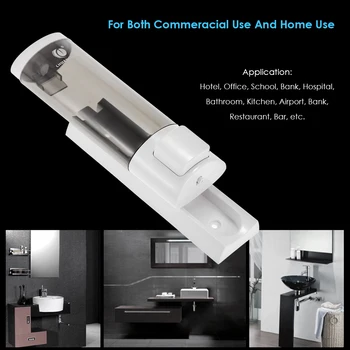 

CHUANGDIAN Manual Hand Soap Dispenser Wall Mount Liquid Shampoo Shower Gel Dispenser Hand Cleanser 200ml