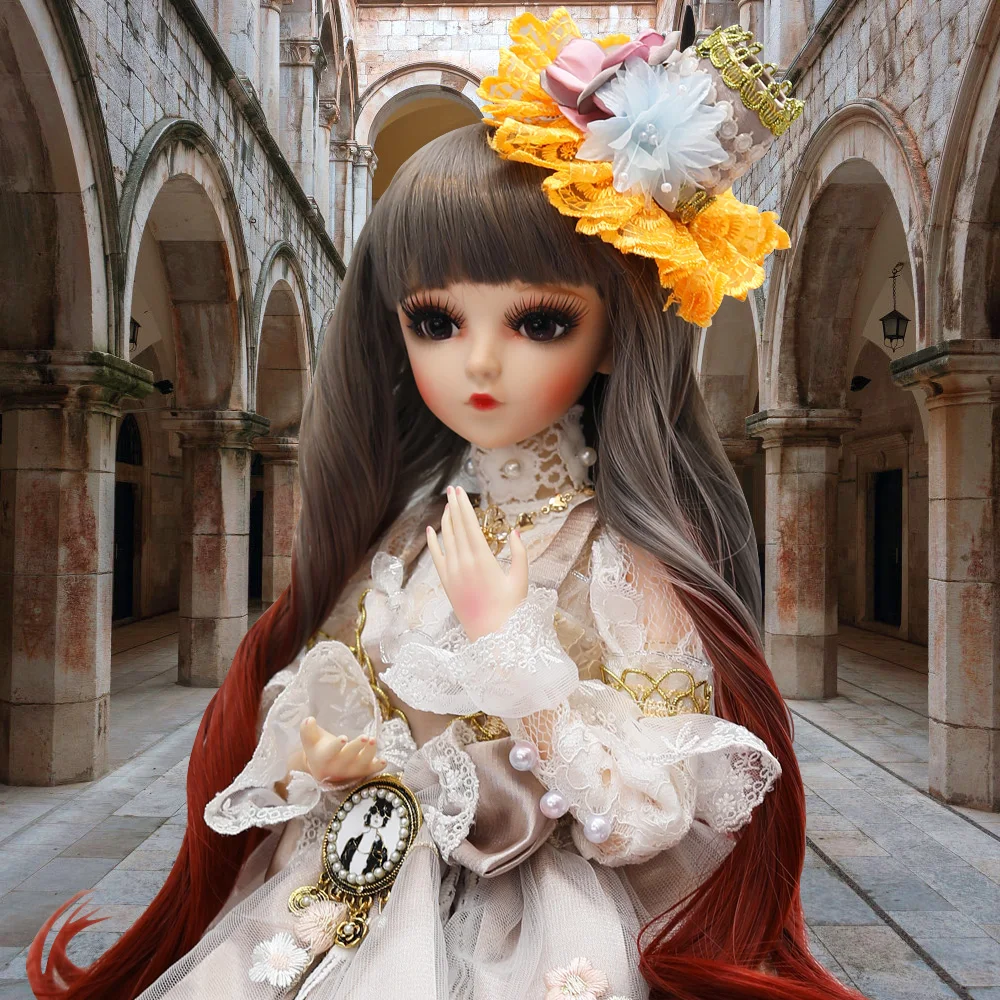 

UCanaan 1/3 BJD SD Dolls BJD doll with Palace Style 18 Ball Jointed dolls Gift For Girl and Doll Collection