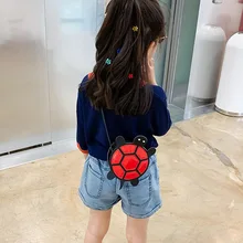 Детская модная сумка Милая черепаха в форме плеча Сумка Новая забавная ромбовидная сумка через плечо