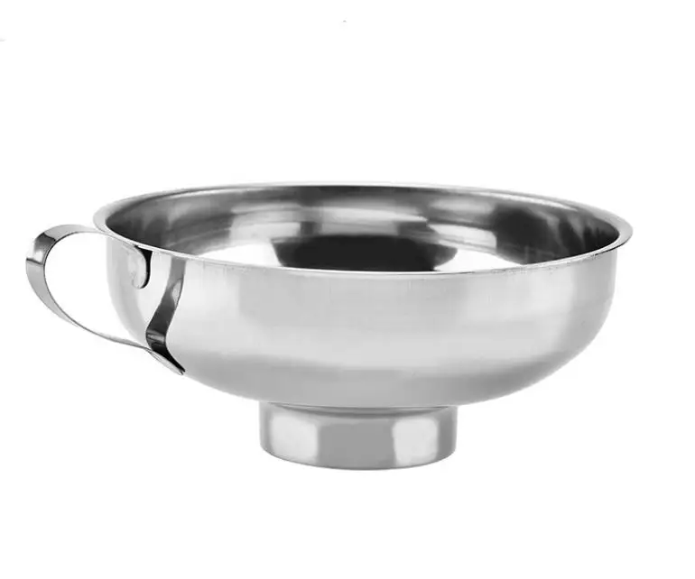 

50pcs Durable Stainless Steel Wide Mouth Canning Funnel Hopper Filter Kitchen Cooking Tools Gadgets SN3047