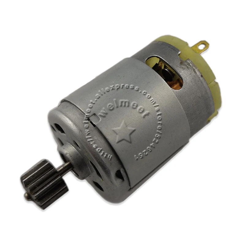 DIY RC 장난감 보트 모델 어린이 전기 자동차용 기어가 있는 탄소 브러시 모터, DC12V, 15000rpm, RS380, 1 개..