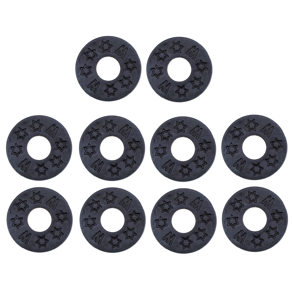 Pack of 10 Guitar Bass Strap Block Rubber Safety Strap Lock Washer Gasket Pack of 10 Guitar Bass Strap Block Rubber Safety Strap Lock Washer Gasket