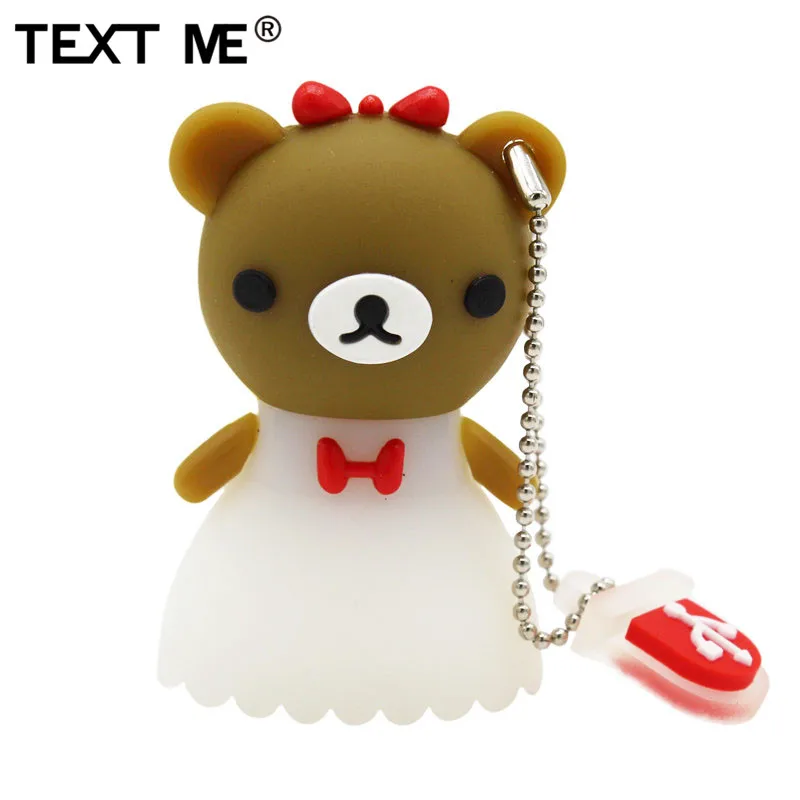 Usb флеш накопитель TEXT ME с изображением красивой невесты и жениха Свадебный