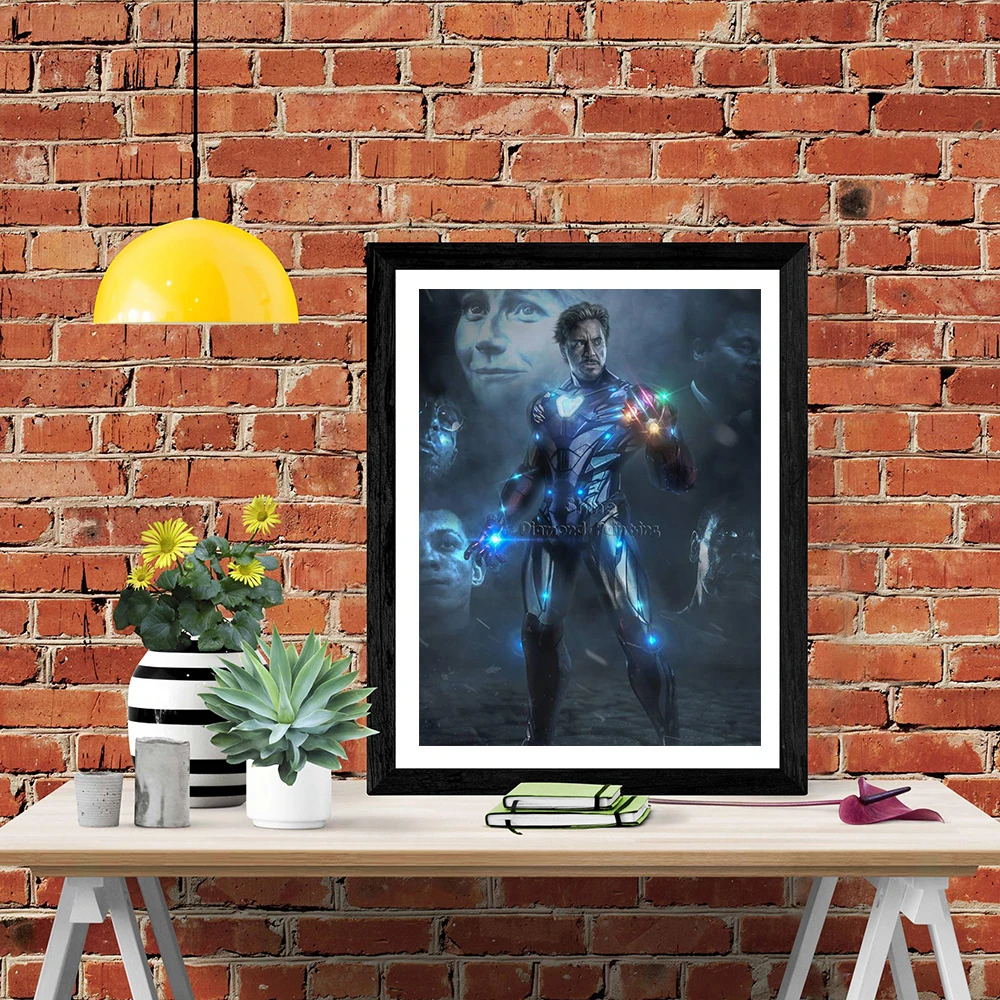 5D Diamond Painting Marvel Avengers Iron Man New Arrivals Portrait Hobby Art DIY Full Square Round Drill Mosaic Home Decoration rhinestone diamond dotz