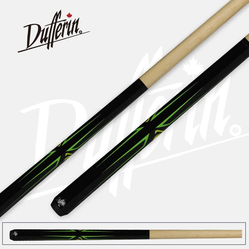 

DUFFERIN Eagle Eye Jump Cue 14mm Black Bakelite Tip Hard Maple Shaft Red&Green Options Professional Jump Cue Billiard Cue