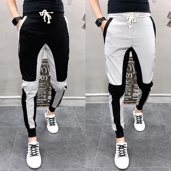 

2020 Autumn Joggers Hosen Herren Pantalon Homme Sweatpants Casual Streetwear Hosen Hip Hop Farbblock Patchwork Pluderhose Hosen