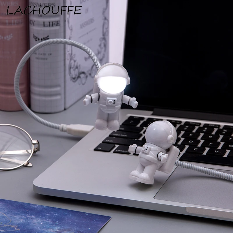 

Creative Spaceman USB Night Light Minimalist Led Lamp for Computer Laptop Bedside Reading Art Decor Lighting Fixtures Luminaire