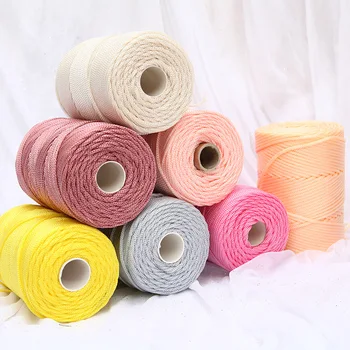 

240G/lot Upgrade Light Viscose Ice Rope yarn Summer Hat Bags Crochet Yarn For Handcrafts Material Bright silk Medium thick Yarn