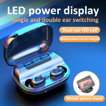 

TWS Bluetooth 5.0 Sport Earphones Wireless Stereo Earbuds with Mic Headphones Mini Earbuds Sport Headset with Charging Box