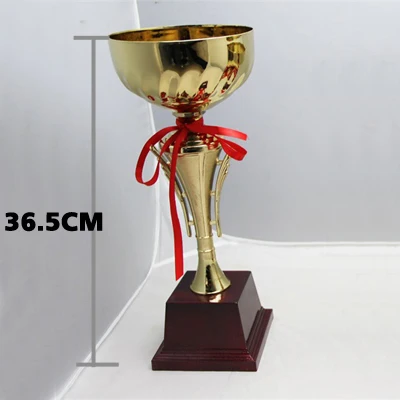 Bowl 36.5cm Награда в виде звезды Кубок Бесплатно индивидуальные золотое покрытие награда ремесло для детей спортивной игры победитель сувенир стимулирующие игрушки Trofeos - Цвет: Bowl 36.5cm