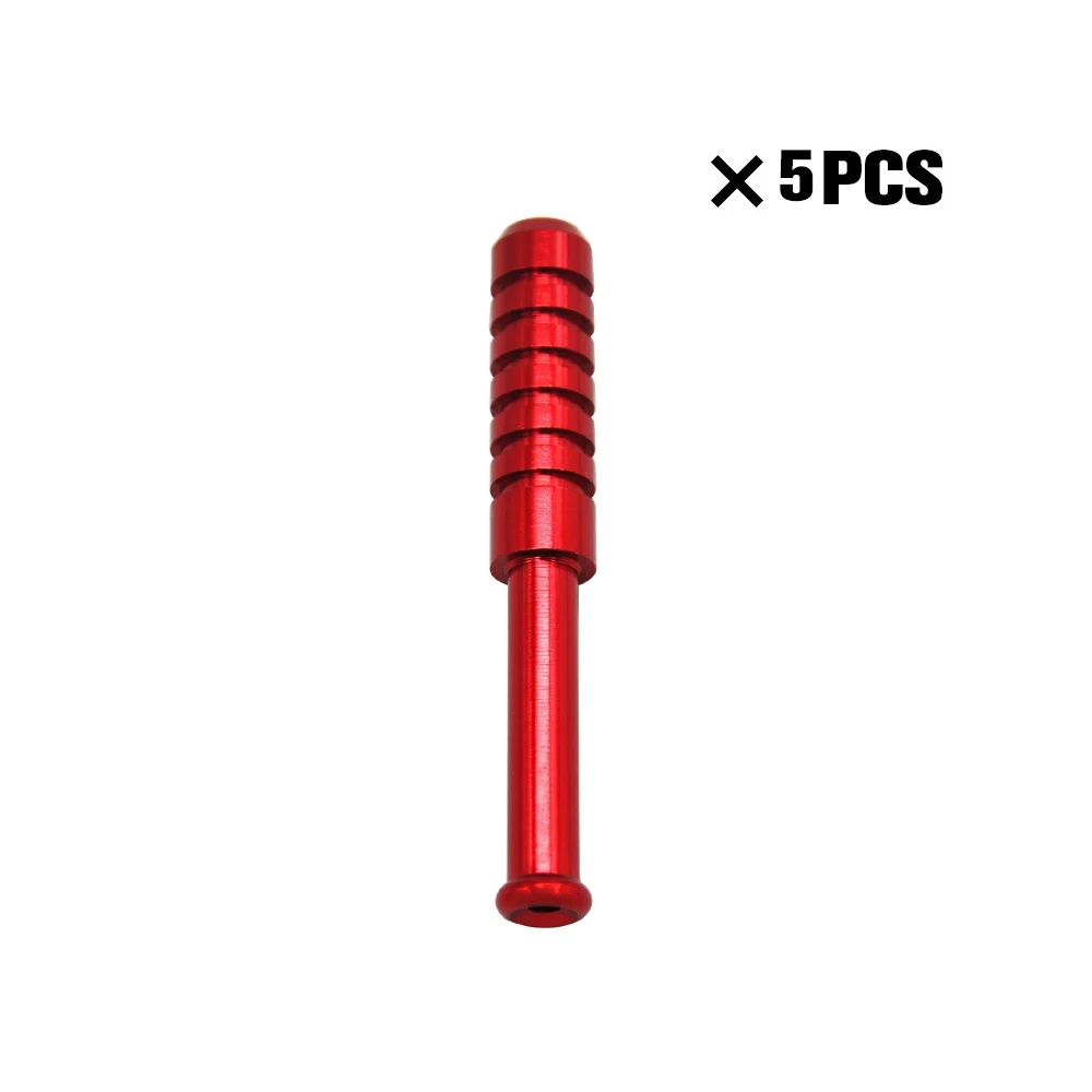 5pcs-Red HORNET металлическая трубка бейсбольная летучая мышь стиль курительная трубка 58 мм один Hitter Dugout Pipe травяная табачная сигарета трубка нюхатель Snuff Snorter - Цвет: 5pcs-Red