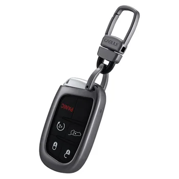 

Car Key Shell Cover Aluminum Alloy Key Case Fit For 2016 2017 Jeep Compass Renegade Grand Cherokees General Accessories