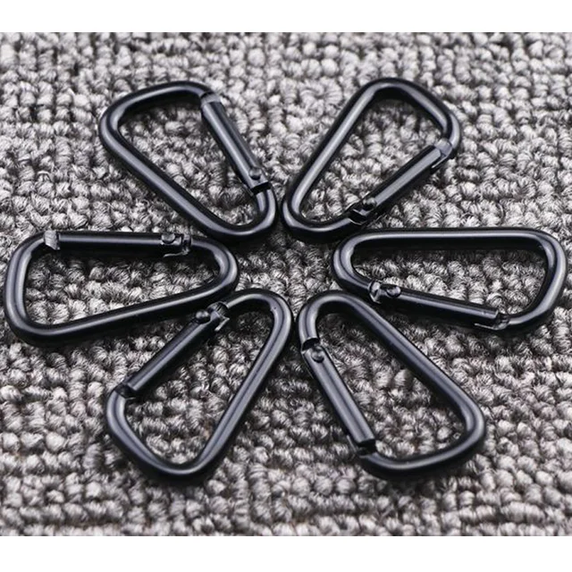 10PCS Small Keychain Clips 10PCS Spring Snap Hooks - Aluminum Carabiner ...