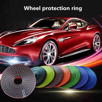 

8M Car Universal Wheel Stickers Protection Ring Anti-Collision Tiry Decorative Strip Car Decoration Accessories Accesorios Coche