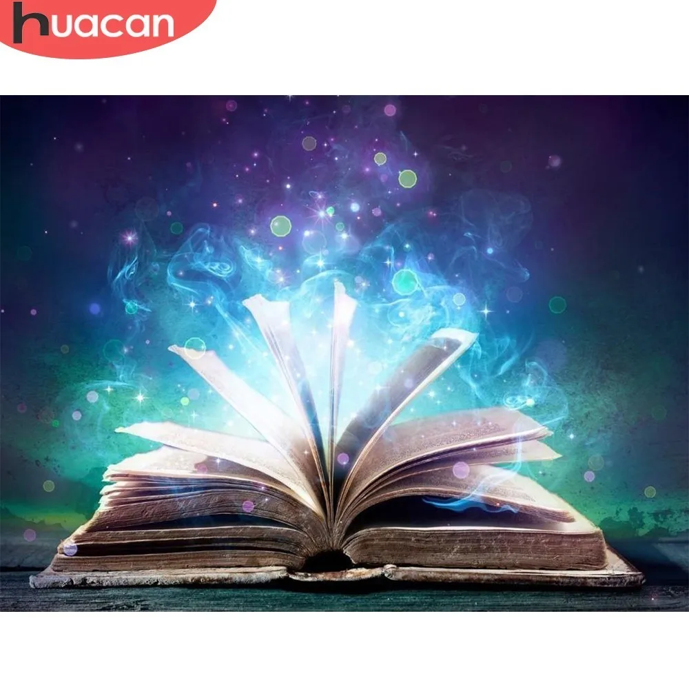 HUACAN полная дрель квадратная 5D DIY Алмазная картина Мультяшные книги Ночная мечта