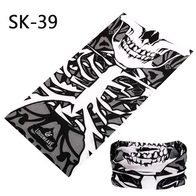 mens blanket scarf 2021 Latest Fashional Skull Polyester Microfiber Magic Tube Headwears Skeleton Multi Purpose Seamless Bandanas Headband mens grey scarf Scarves