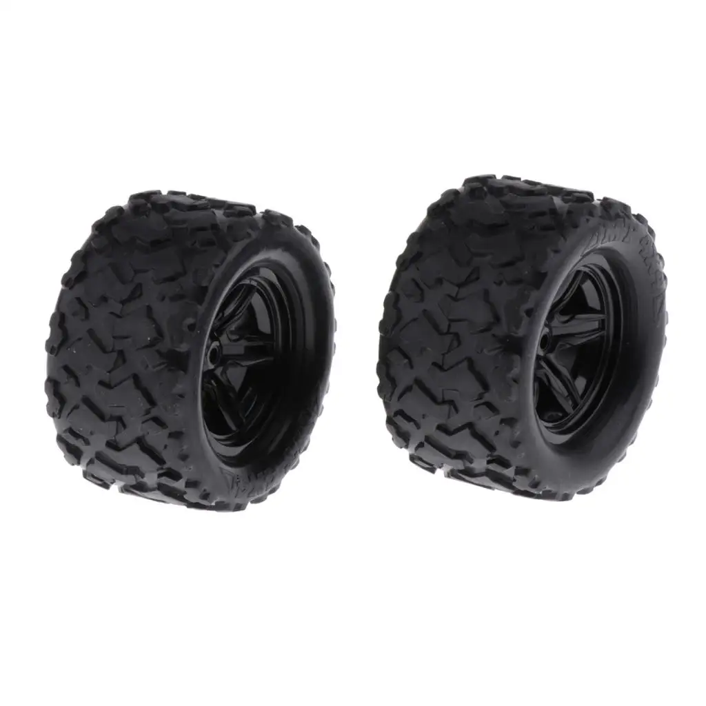 2 Pieces RC Car Racing Car Tires 1:18 Scale RC Car Replacement Parts Durable