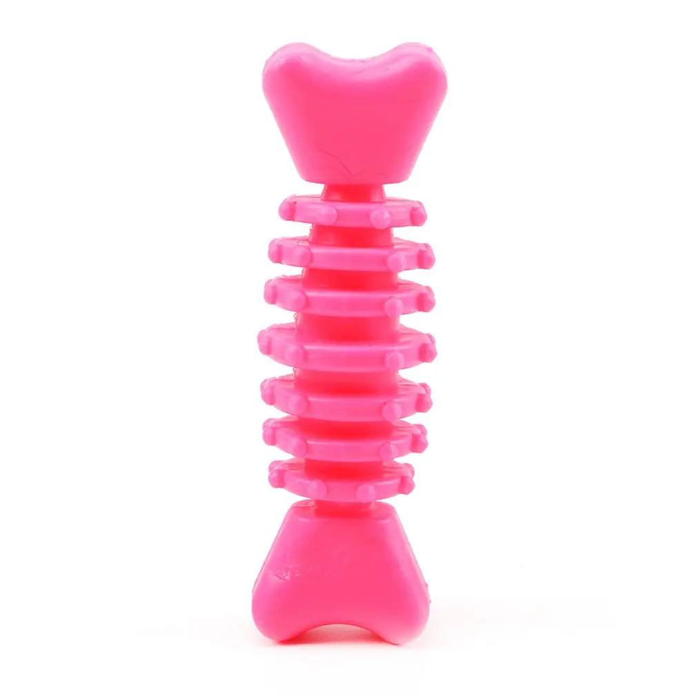Dog Bite Toy Molar Stick Chicken Wings Fin Bone Shape Toothbrush Molar Bite-resistant Pet Toy Grinding Molar Stick Toy