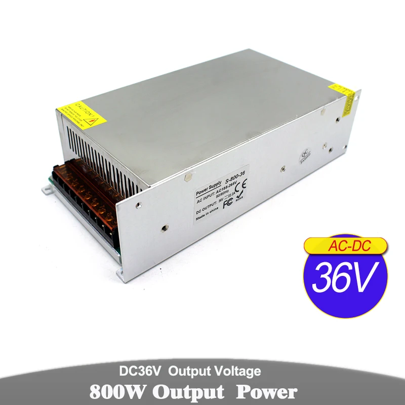 Питание DC12V DC18V DC4V DC30V DC36V DC42V DC48V DC60V 800 Вт Светодиодный драйвер переменного тока трансформаторы импульсный источник питания для Светодиодный светильник CCTV фрезерный станок с чпу шаговый двигатель