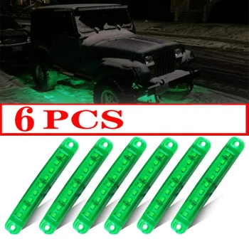 

6X Led Rock Lights​ Rock Light For JEEP Offroad Truck UTV 100x15x13 mm