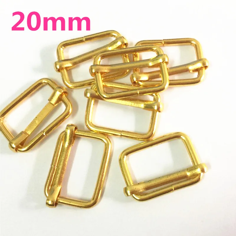 20 шт 20 мм Triglides Slide3/" для регулируемых лент кошелек Dee Snap золото DIY сумки