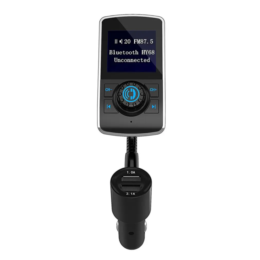 Беспроводной автомобильный Bluetooth fm-передатчик радио адаптер автомобильный комплект с 1,44 дюймовым ЖК-дисплеем и USB Автомобильное зарядное устройство Hands Free горячая распродажа