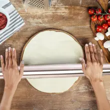 Нержавеющая сталь Скалка помадка торт удобный для выпечки печенья тесто тиснение ролик кухня выпечки инструмент