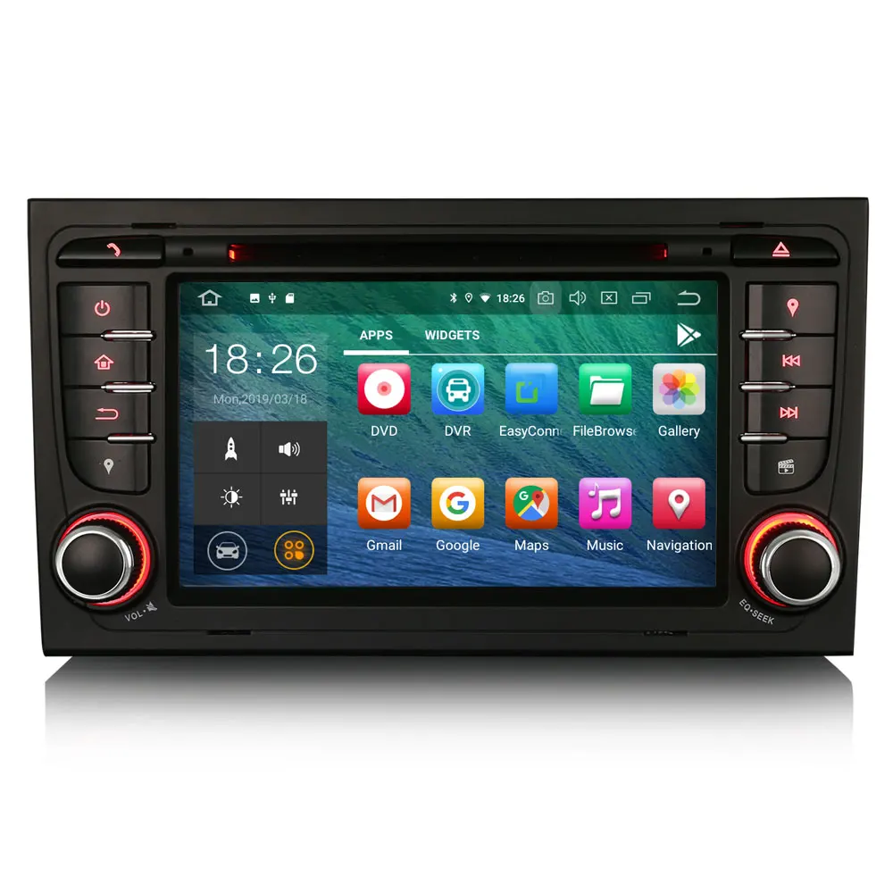 Discount Erisin ES4878A 7 inch car DVD player android 9.0 2G RAM PX30 DAB OBD WIFI 3G for AUDI A4 SEAT EXEO S4 RS4 RNS-E 1