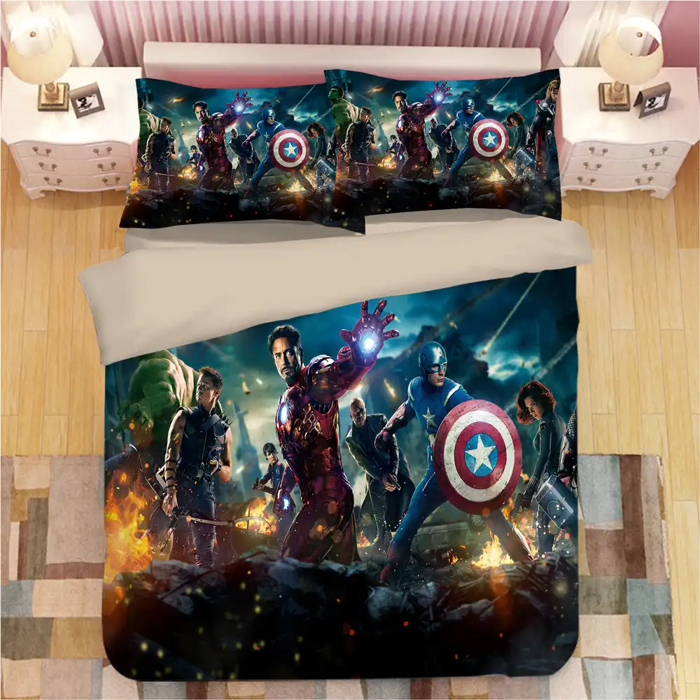 Marvel The Avengers Iron Man Bedding Set Duvet Covers Tony Stark