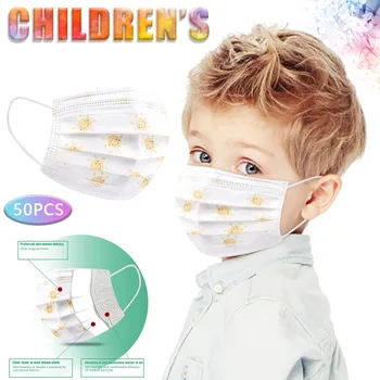 

50 pcs Face Mask Cover Anti Child Mouth Filter Masks Cloth Mask Mouth Mask Washable Mouth Caps Breathable Face Ma