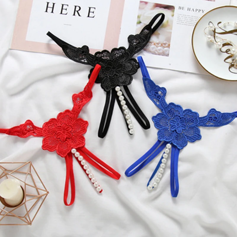 Женское сексуальное нижнее белье, трусики SM, раздельные женские трусики, жемчужная стимуляция точки G, стринги, нижнее белье с открытой промежностью для секса