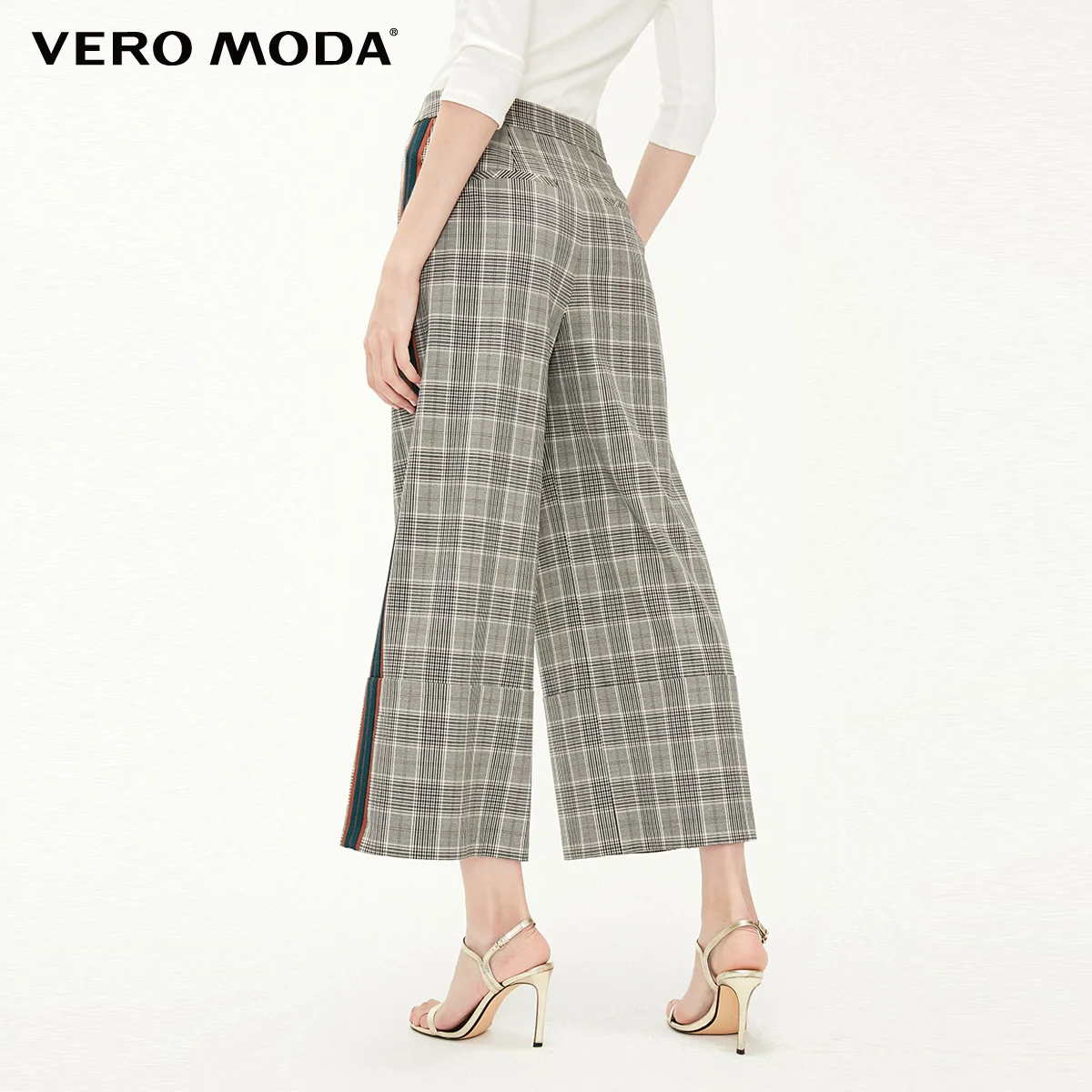 Vero Moda женские полосатые брюки с широкими штанинами | 319150516