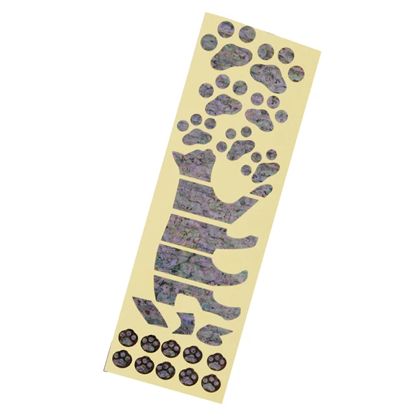 

Ukulele - Concert Fret Markers Inlay Sticker Decal Cat Foot Print / Cat Paws