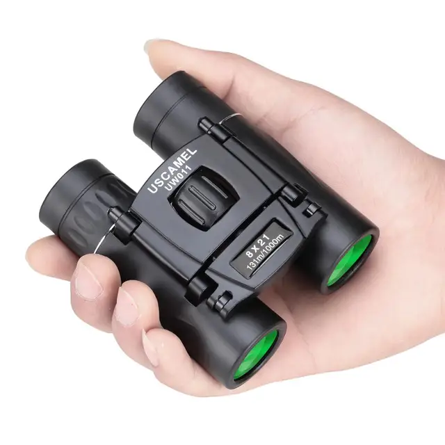US $20.04 USCAMEL 8x21 Compact Zoom Binoculars Long Range 3000m Folding HD Powerful Mini Telescope Bak4 FMC O