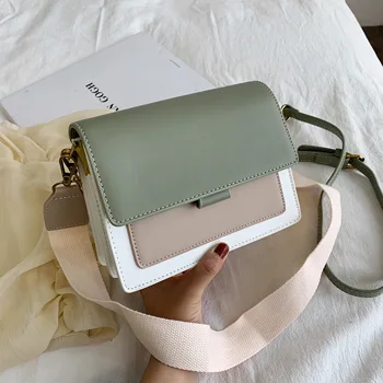 

Mini Leather Crossbody Bags For Women 2020 Green Chain Shoulder Messenger Bag Lady Travel Purses and Handbags Cross Body Bag