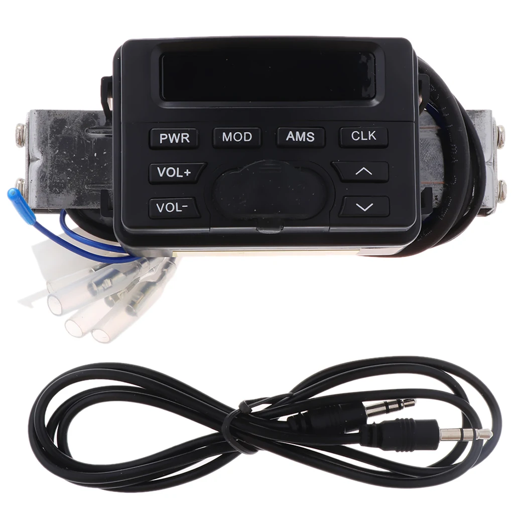 Motorcycle Bluetooth Amplifier Sound System Hand-free Speakers FM Rudio